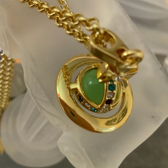 Vivienne Westwood green golden orb necklace - Picture 6 of 6